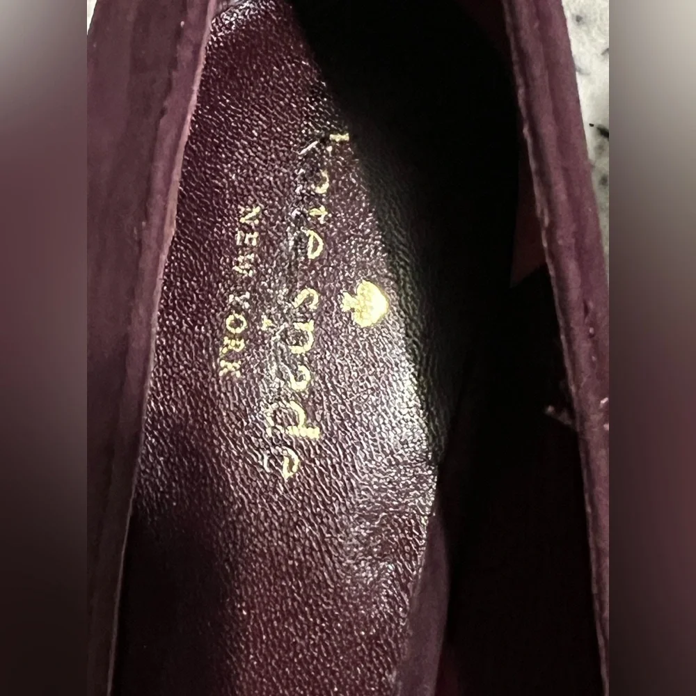 NEW Kate Spade New York Deep Russet Dale Pump with Kitten Heel - Size 9.5
